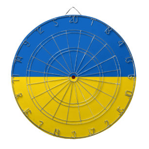 Dartboard met vlag van Oekraïne Dartbord