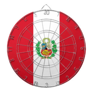 Dartboard met vlag van Peru Dartbord