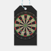 Dartboard Monogram Naam Cadeaulabel (Voorkant)