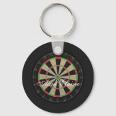 Dartboard Monogram Naam Sleutelhanger (Voorkant)