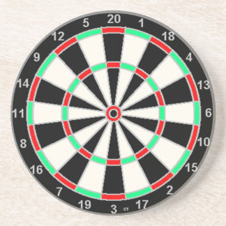 dartboard-onderzetter zandsteen onderzetter
