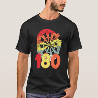 Dartboard pijlen nummer darts speler t-shirt