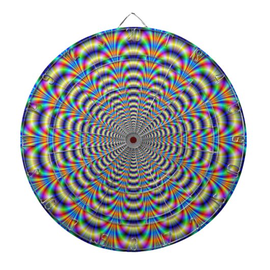 Dartboard Psychedelic Ringed Pulse Dartbord (Voorkant)