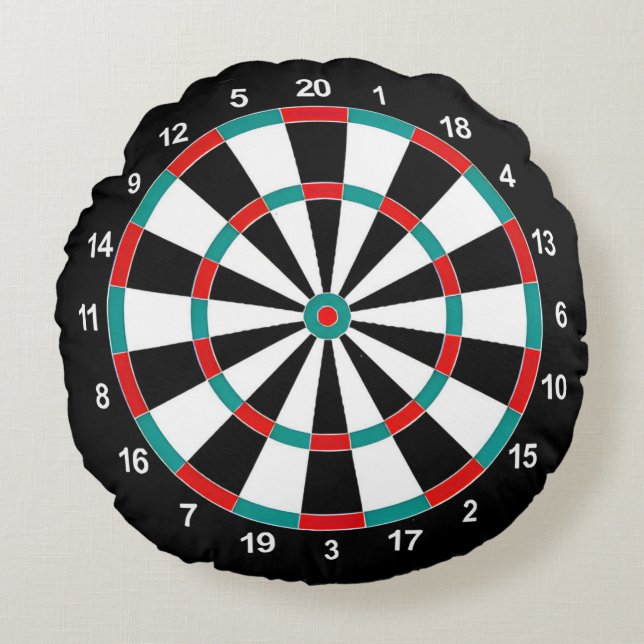 Dartboard rond Sierkussen Kussen (Voorkant)