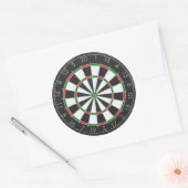 Dartboard Ronde Sticker (Envelop)
