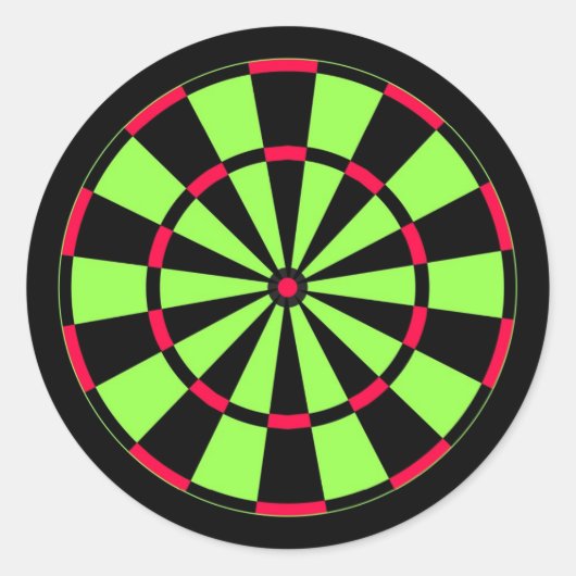 Dartboard Ronde Sticker (Voorkant)