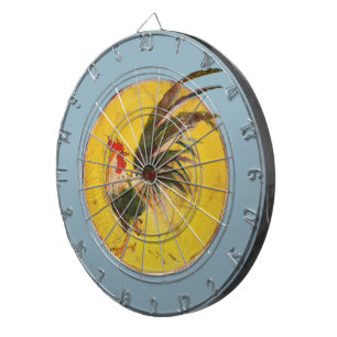 Dartboard - Rooster en Sun Dartbord