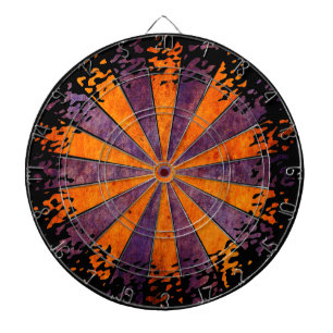 DARTboard shine - 1 oranje Violet Grunge Dartbord