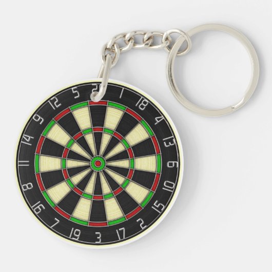 Dartboard - Sleutelhanger van Darts Player (Achterkant)