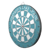 Dartboard van het meer House Beach-familienaam en  Dartbord (Voorkant Rechts)