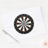 Dartboard Vierkante Sticker (Envelop)