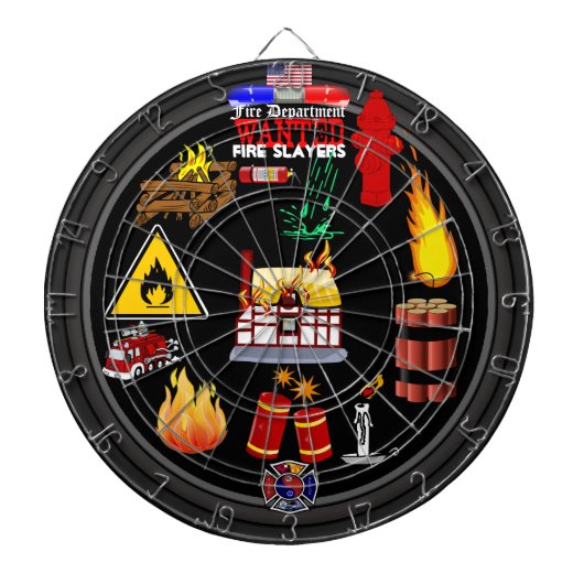 Dartboard voor brandbestrijding dartbord (Voorkant)