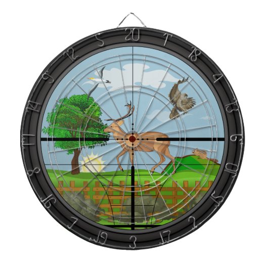 Dartboard voor jagen over riffelbereik dartbord (Voorkant)