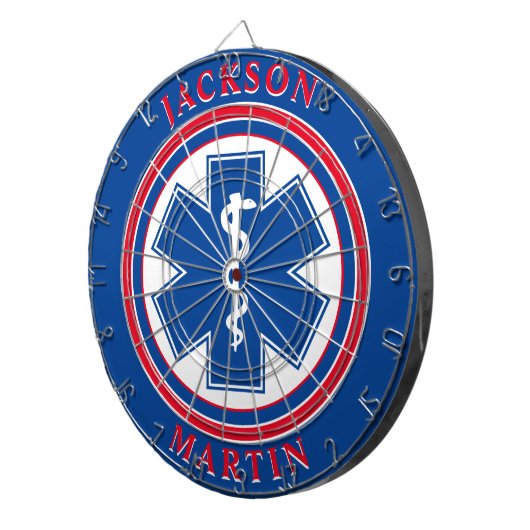 Dartboard voor medisch Embleem Dartbord (Voorkant Rechts)