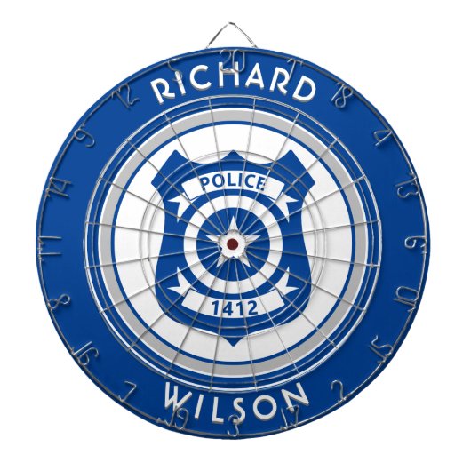 Dartboard voor politie-emblem dartbord (Voorkant)