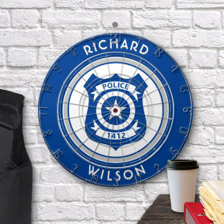 Dartboard voor politie-emblem dartbord