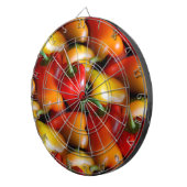 Dartboard voor rode en gele paprika dartbord (Voorkant Rechts)