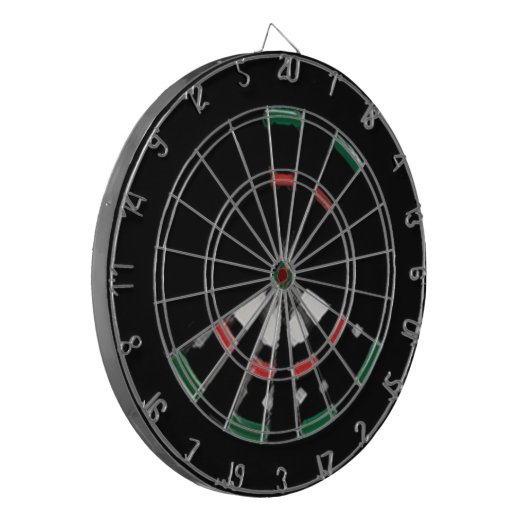 Dartboard voor serieuze cricketspeler dartbord (Voorkant Links)