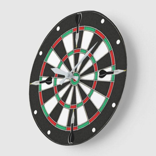 Dartboard Wall Clock Grote Klok (Hoek)