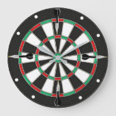 Dartboard Wall Clock Grote Klok (Voorkant)
