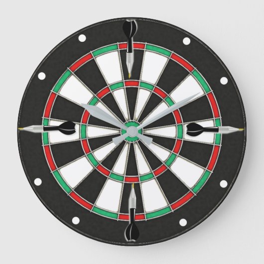 Dartboard Wall Clock Grote Klok (Voorkant)