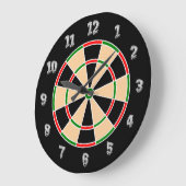 Dartboard Wall klok. Grote Klok (Hoek)