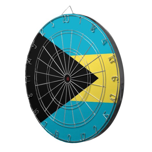 Dartboard with Flag of Bahamas Dartbord (Voorkant Rechts)