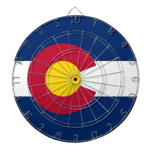Dartboard with Flag of Colorado, USA Dartbord