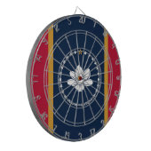 Dartboard with Flag of Mississippi State, USA Dartbord (Voorkant Links)