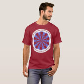 Dartboard Zet mijn darts neer Dart Player T-shirt (Voorkant volledig)