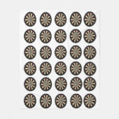 Dartboards Bullseye Pattern, Medium Fleece Blanket (Voorkant)