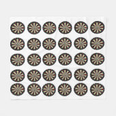 Dartboards Bullseye Pattern, Medium Fleece Blanket (Voorkant (Horizontaal))