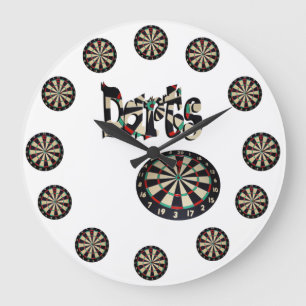 Dartboards en kunststofnaam, ronde, grote wandklok klok
