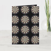 Dartboards_On_Black,_Birthday_Greeting_Card. Kaart (Voorkant)