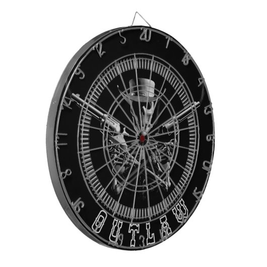 Dartboards van het Skeleton uitzetten Dartbord (Voorkant Links)