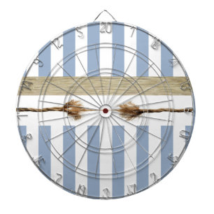 Dartbord Blauw & Wit Stripe Touw