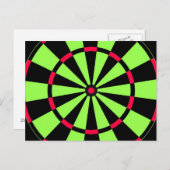 Dartbord Briefkaart (Voorkant / Achterkant)