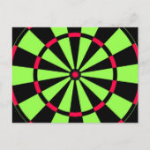 Dartbord Briefkaart (Voorkant)