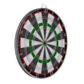 Dartbord/Groen en Zwart Dartbord (Voorkant Links)