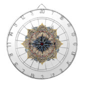 Dartbord historisch turks motief ontwerp (Voorkant)