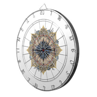 Dartbord historisch turks motief ontwerp