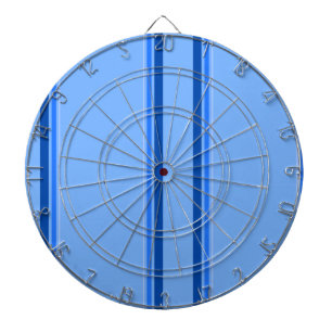 Dartbord met blauwe lijnen