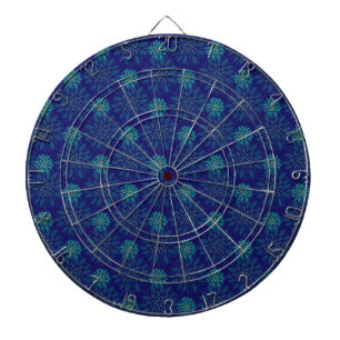 Dartbord met bloempatroon