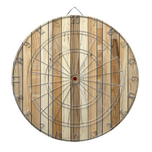 Dartbord met houtstructuur