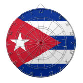 Dartbord met vlag van Cuba (Voorkant)