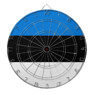 Dartbord met vlag van Estland