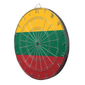 Dartbord met vlag van Litouwen (Voorkant Rechts)