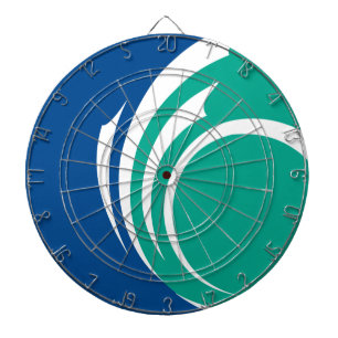 Dartbord met vlag van Ottawa, Canada