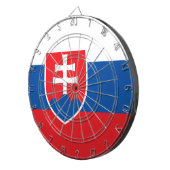 Dartbord met vlag van Slowakije (Voorkant Rechts)