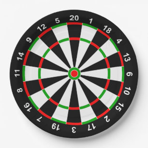 Dartbord Papieren Bordje